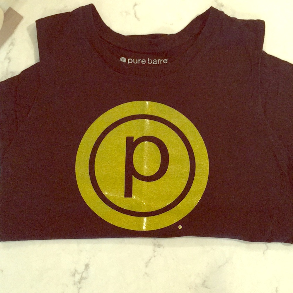 Black and Gold Pure Barre tank!